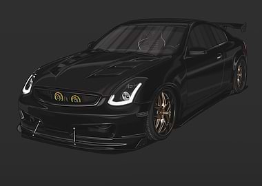 Infiniti G35 Coupe Bagged