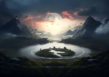 Surreal Fantasy Landscape