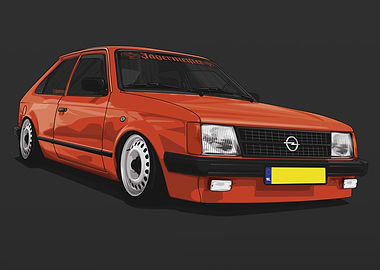 Opel Kadett D Low Orange