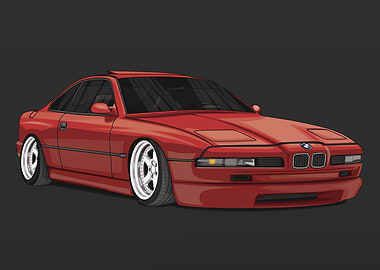 BMW 850i E31 Bagged