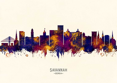Savannah USA Skyline