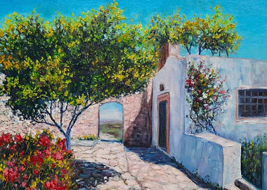 Traditional Greek village