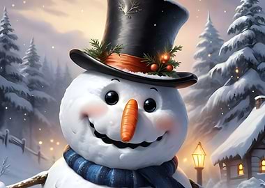 Cheerful Snowman