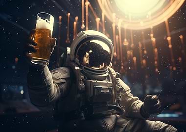 Astronaut Space Suit Beer