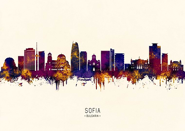 Sofia Bulgaria Skyline