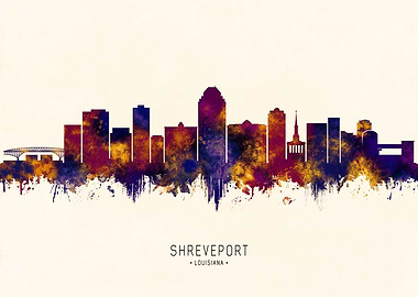 Shreveport USA Skyline