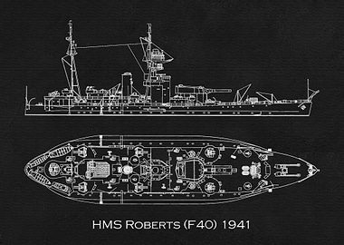 HMS Roberts F40 1941
