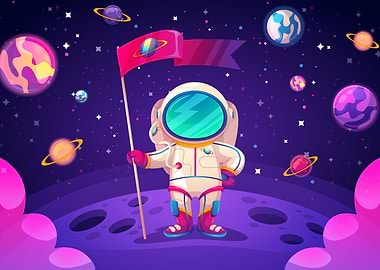 Space Astronaut Poster