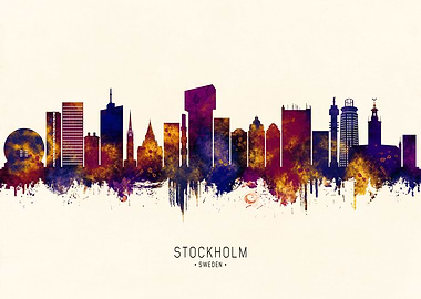 Stockholm Sweden Skyline