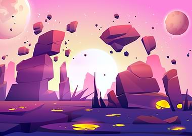 Fall of Planets Poster