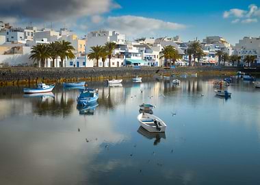 Colorful Arrecife lagoon