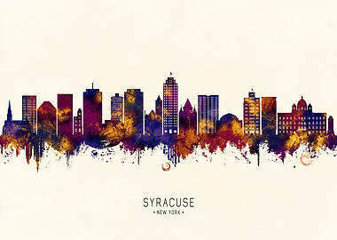Syracuse New York Skyline