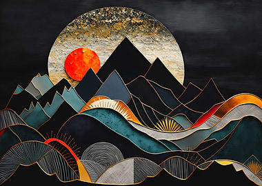 Abstract Landscape Dark 32