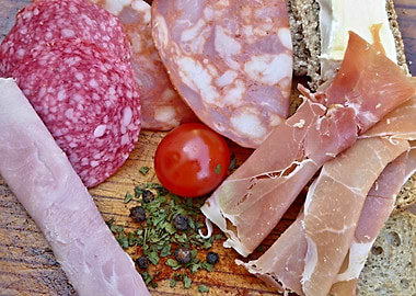 Ham and Sausage plate