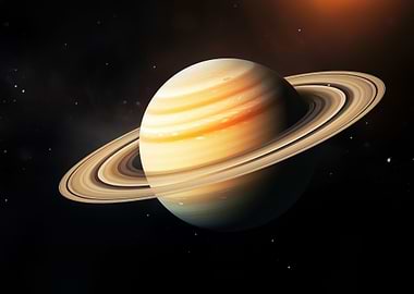 Jupiter And Rings Render