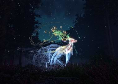 Magical aesthetic deer