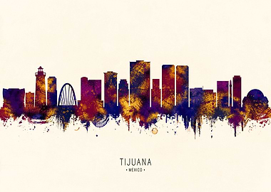 Tijuana Mexico Skyline