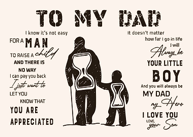 To My Dad Father And Son