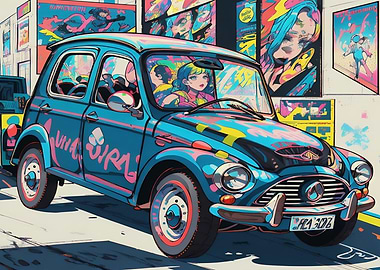 Citroen 2 CV Anime 01