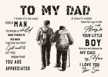 To My Dad Father And Son