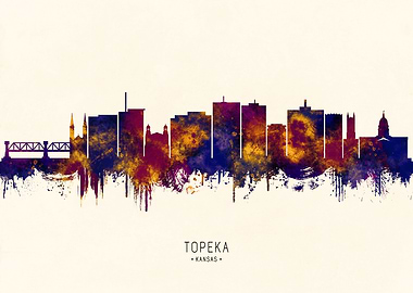 Topeka Kansas Skyline
