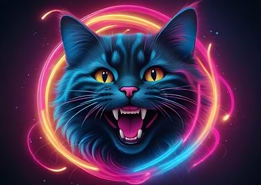 Neon Cat