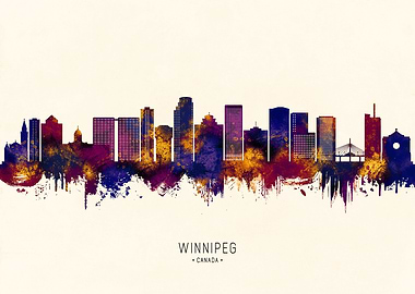 Winnipeg Manitoba Skyline