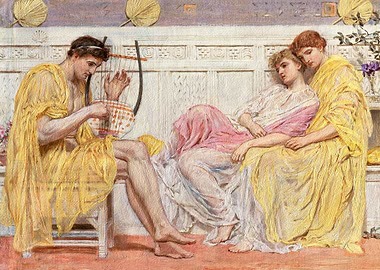 A Musician ca 1867 A Moore