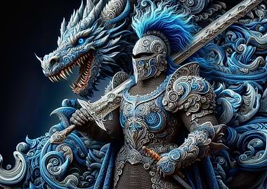 Ethereal Dragon and Knight