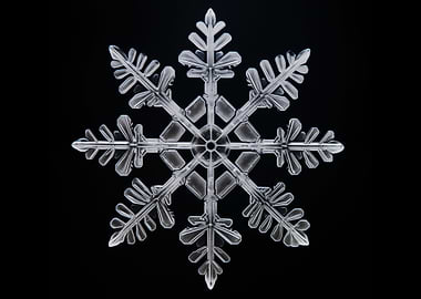 Abstract Makro Snowflake