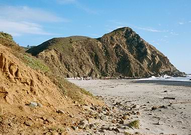 Big Sur Beach and Mountain