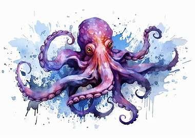 Octupus Watercolor
