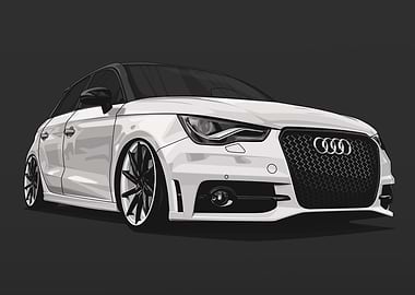 Audi A1 8X White Static