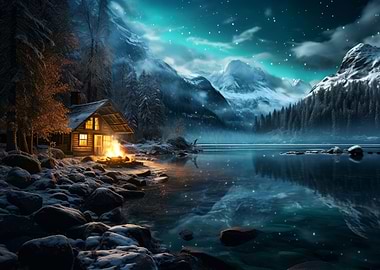 nordic nature in snow