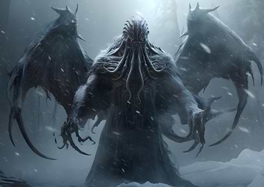 Winter Cthulhu Deco Art