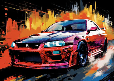 Glitch Skyline R34