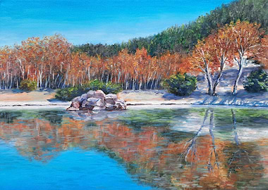 Autumnal park in Serres