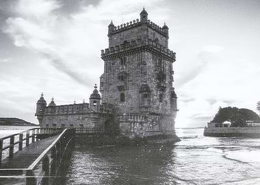 Lisbon Portugal Black Whit