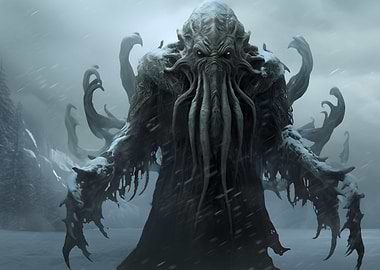 Cthulhu Snow Deco Art