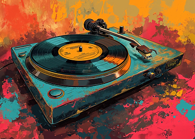 Retro Vinyl Player