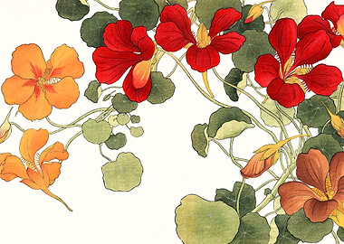 Nasturtium flowers