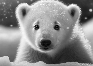 Sweet Polar Bear Cub