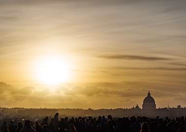 Sunset over Rome