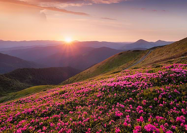 blossom and sunrise flower
