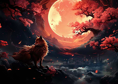 wolf cherry blossom