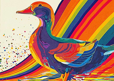 Rainbow Duck