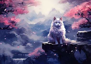 cherry blossom fox baby