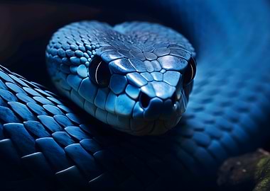 Blue Viper Snake