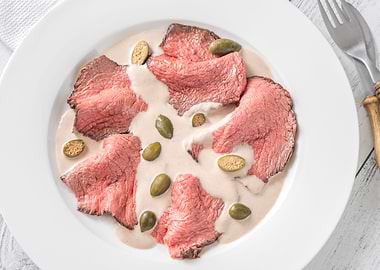 Portion of Vitello tonnato
