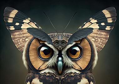 Long eared owl butterfly